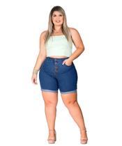 Bermuda Biker Feminina Jeans Com Elastano Razon Jeans