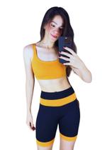 Bermuda Biker Fitness Poliamida Cós Anatômico com Recortes Bermuda Biker Fitness Poliamida Cós Anatômico com Recortes