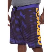 Bermuda Boardshort Onbongo Plus Size Art Sublimado Roxo D627A