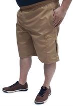 Bermuda Bolso Lateral Cargo Plus Size Extra Grande Microfibra