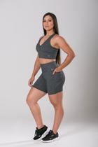 Bermuda Bolso Suplex Power Mescla escura