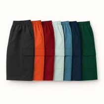 Bermuda Brim Algodão Masculina Leve e Respirável para Verão eslástico e cadarço trabalho pesado