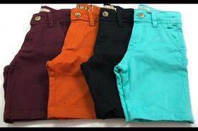 Bermuda brim infantil menino