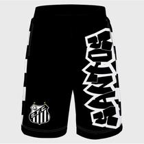 Bermuda Calção do Santos Grafite - Jotaz - Produto Oficial - Masculino Bermuda Calção do Santos Grafite - Jotaz - Produto Oficial - Masculino