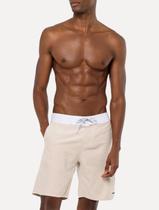 Bermuda Calvin Klein Swimwear D'Água Cupro Tag Areia Bermuda Calvin Klein Swimwear D'Água Cupro Tag Areia