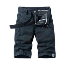 Bermuda Cargo Camuflada Masculina Primavera Verão Casual Para Trabalho Com Múltiplos Bolsos