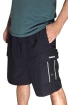 Bermuda Cargo de Microfibra Tactel Macia Plus Size com Cintura de até 175cm - Ref 961