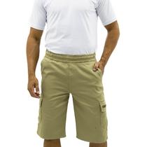 Bermuda Cargo De Sarja Masculina Estilo Urbano Abaixo Do Joelho de Promoção Bermuda Cargo De Sarja Masculina Estilo Urbano Abaixo Do Joelho de Promoção