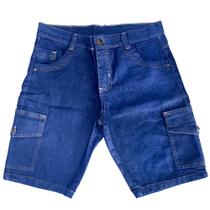 Bermuda Cargo Jeans Masculina Extra Grande Short Plus Size 50 ao 56