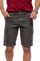 Bermuda Cargo Masculina com Bolso Lateral Sarja