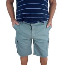 Bermuda Cargo Masculina em Sarja - Estilo, Conforto e Praticidade no Seu Dia a Dia! Cinza claro 44 Bermuda Cargo Masculina em Sarja - Estilo, Conforto e Praticidade no Seu Dia a Dia! Cinza claro 44