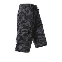 Bermuda Cargo Masculina Mylldey 3/4 Relaxada Camuflado Preto Bermuda Cargo Masculina Mylldey 3/4 Relaxada Camuflado Preto