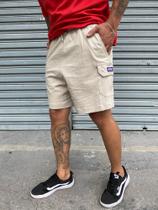 Bermuda Cargo Masculina Sarja Caqui KYU