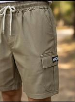 Bermuda cargo masculina sarja com elastano