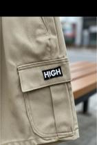 Bermuda cargo masculina sarja com elastano