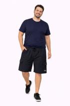 Bermuda Cargo Plus Size Masculina em Nylton Marinho Stilo Sport Leve