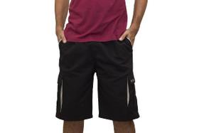 Bermuda Cargo Slagbaai Plus Size Brim Cintura de Elástico até 175cm Ref 1005 Bermuda Cargo Slagbaai Plus Size Brim Cintura de Elástico até 175cm Ref 1005