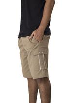 Bermuda Cargo Slagbaai Plus Size Brim Cintura de Elástico até 175cm - Ref 970