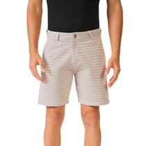 Bermuda Casual Masculina Acostamento Listrada Vermelha