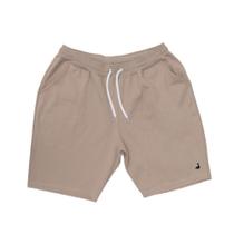 Bermuda Casual Masculino Plus Size Liso Com Bolsos e Ajuste Na Cintura Resistente e Confortável