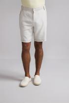 Bermuda Chino Relax Linen Blend - Bege Areia