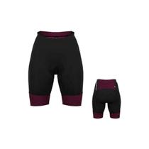 Bermuda Ciclismo Feminina Asw Versa Preto Pink