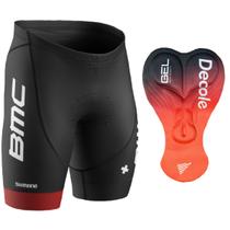 Bermuda Ciclismo Forro Gel D80 Preto Mtb Bike Shorts Bmc