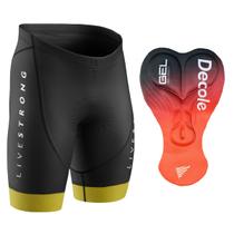 Bermuda Ciclismo Livestrong Forro Gel 3D Zero Transparência