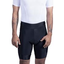 Bermuda ciclismo masculina ERT Classic forro gel c/ bolsos Bermuda ciclismo masculina ERT Classic forro gel c/ bolsos