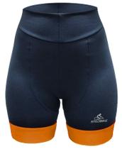 Bermuda Ciclismo Stilo Bike Colors Feminina Laranja