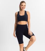 Bermuda Ciclista Feminina em Cotton Pesado Select Azul Bermuda Ciclista Feminina em Cotton Pesado Select Azul