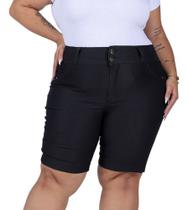 Bermuda Ciclista Feminina Jeans Moda Plus Size Gordinha