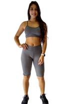Bermuda ciclista feminina para treinos TB moda fitness
