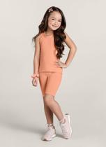 Bermuda ciclista infantil menina em cotton Brandili