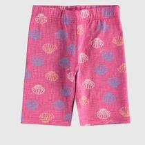 Bermuda Ciclista Infantil Verão Menina Conchas - Malwee