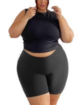 Bermuda Ciclista Plus Size G1 Cintura Alta Conforto - Veste 48/50