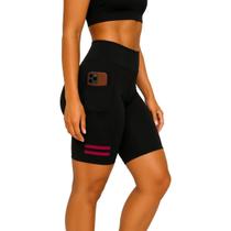 Bermuda Ciclista Suplex Bolso Não Fica Transparente Cós Alto Bermuda Ciclista Suplex Bolso Não Fica Transparente Cós Alto