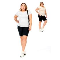 Bermuda Ciclista Suplex Plus Proteção UV50+ Ref. 597805 Cor:Preto/AzulTamanho:G3