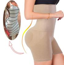 Bermuda Cinta Modeladora Cintura Reduz Medidas Abdominal Abdômen Com Faixa de Silicone Bermuda Cinta Modeladora Cintura Reduz Medidas Abdominal Abdômen Com Faixa de Silicone