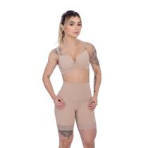 Bermuda Cintura de cós duplo com perna 1/2 coxa - Corpo Pele Bermuda Cintura de cós duplo com perna 1/2 coxa - Corpo Pele