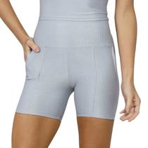 Bermuda Com Bolso 11346 Run More tamanho:Mcor:cinza