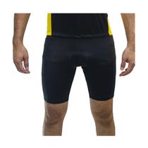 Bermuda Com Forro Para Ciclismo Masculino Preto