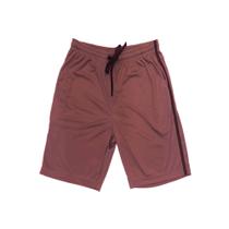 Bermuda com vies lateral em tecido poliester, cor vinho, marca basic+, tamanho m