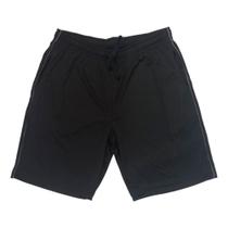 Bermuda com vivo lateral em tecido poliester, cor preta, marca basic+, tamanho g Bermuda com vivo lateral em tecido poliester, cor preta, marca basic+, tamanho g