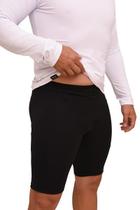 Bermuda Compressão EMANA Tecnologia Infravermelho Protege os Músculos Preta