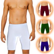 Bermuda Compressão Masculina Térmica Cor Branco Tamanho Gg