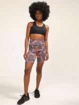 Bermuda Cós Alto Esportiva Fitness Estampada Bermuda Cós Alto Esportiva Fitness Estampada