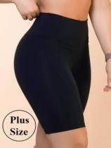 Bermuda Cós Alto Esportiva Fitness Plus Size