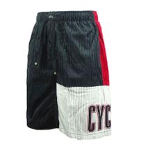 Bermuda Cyclone Veludo Bordado Duplo Pto/Vermelho Original 020515220