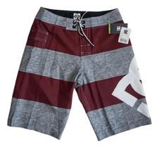 Bermuda DC Lanai Essential Boardshort Marooned Stripe Tamanho 38